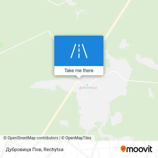 Дубровица Пов map