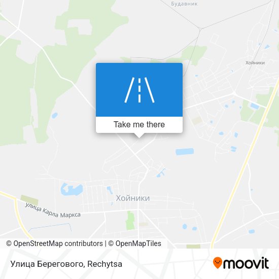 Улица Берегового map