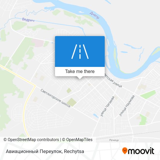 Авиационный Переулок map