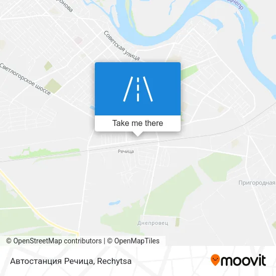 Автостанция Речица map