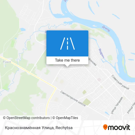 Краснознамённая Улица map