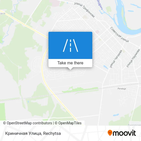 Криничная Улица map