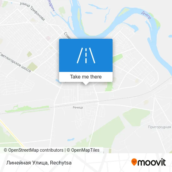 Линейная Улица map