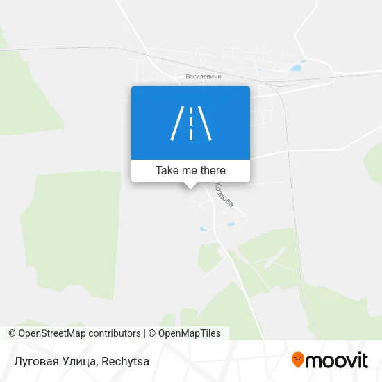 Луговая Улица map