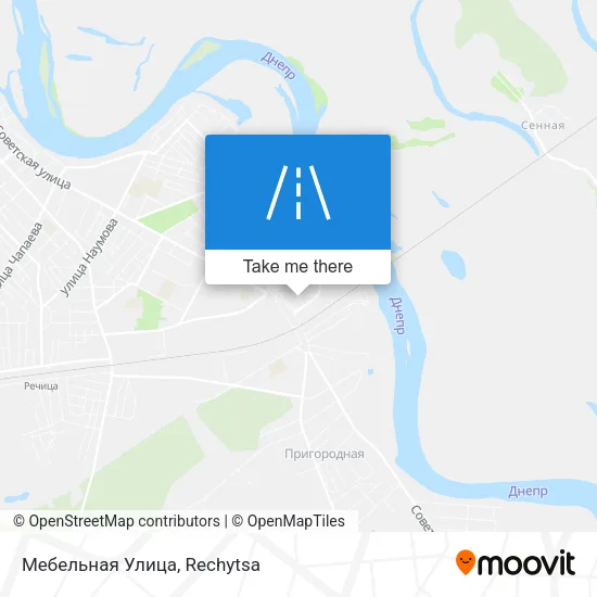 Мебельная Улица map