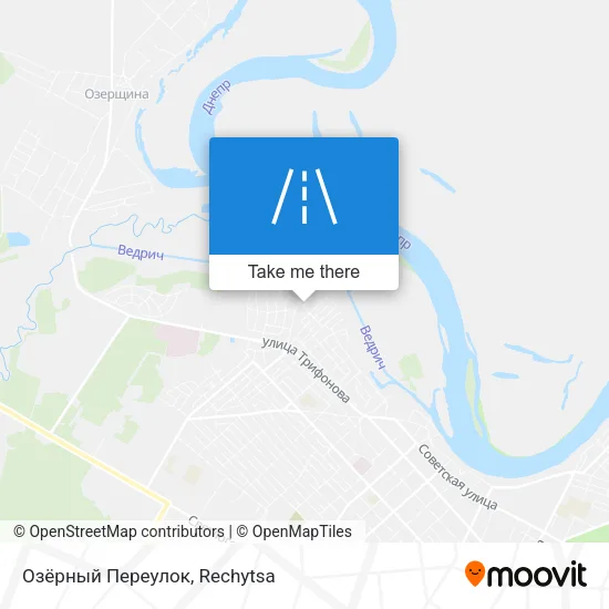 Озёрный Переулок map