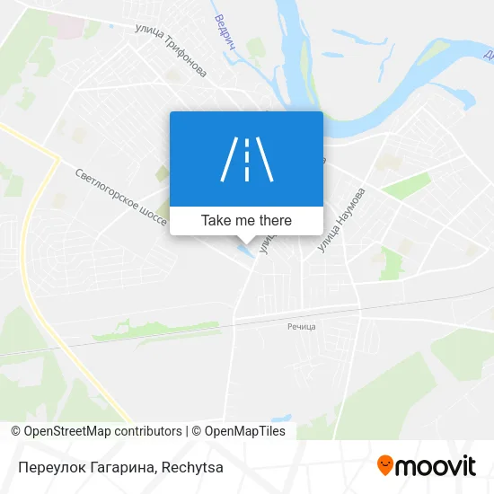 Переулок Гагарина map