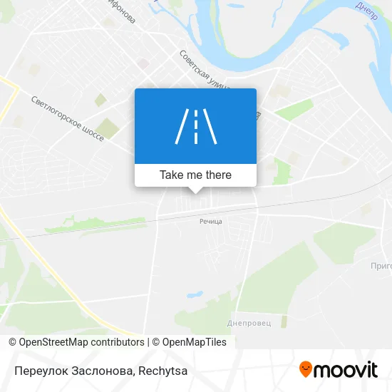 Переулок Заслонова map