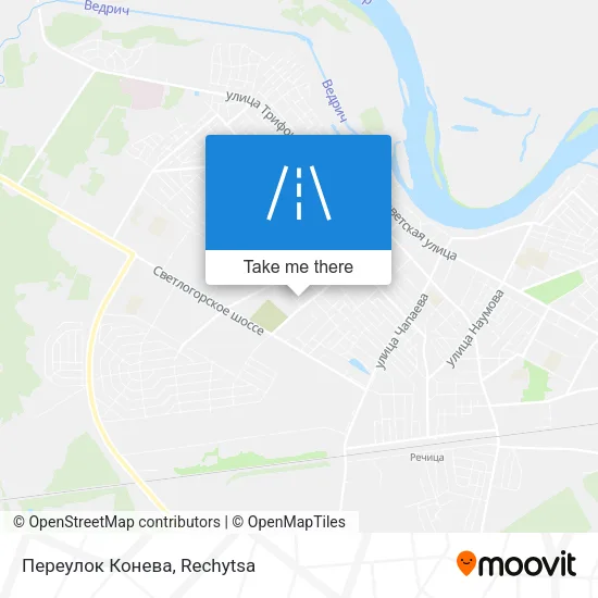 Переулок Конева map