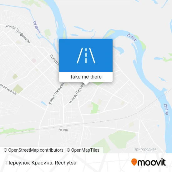 Переулок Красина map
