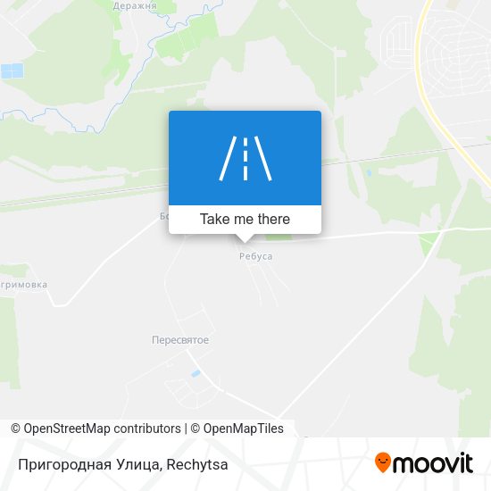 Пригородная Улица map