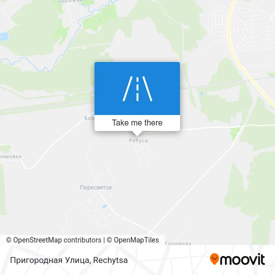 Пригородная Улица map
