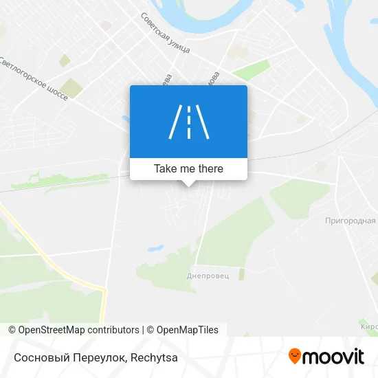 Сосновый Переулок map