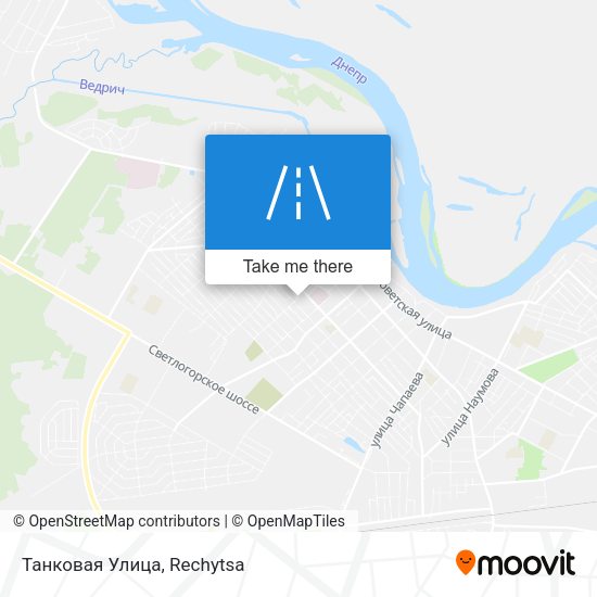 Танковая Улица map