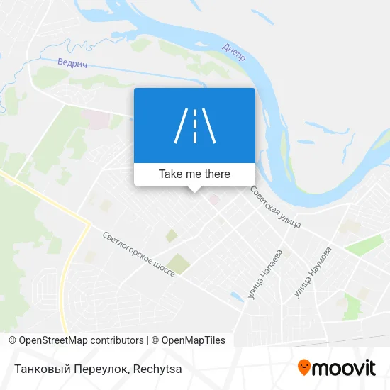 Танковый Переулок map
