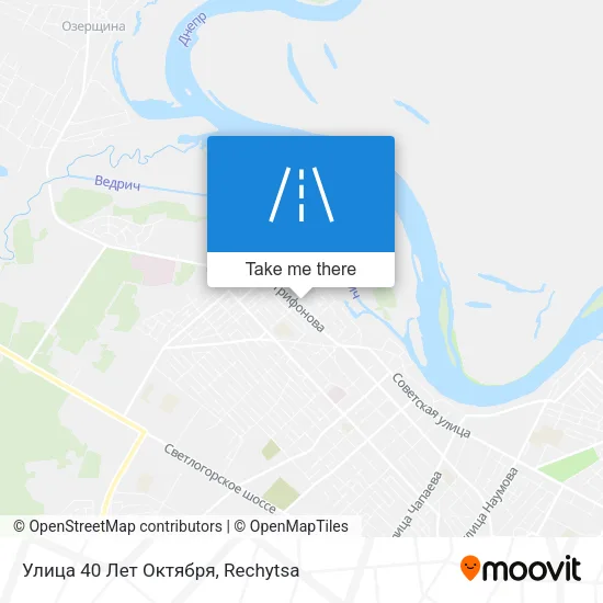 Улица 40 Лет Октября map