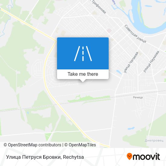 Улица Петруся Бровки map