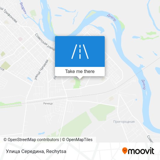 Улица Середина map
