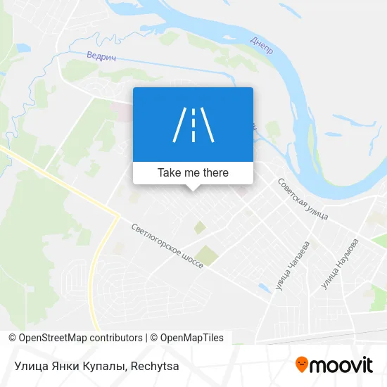 Улица Янки Купалы map