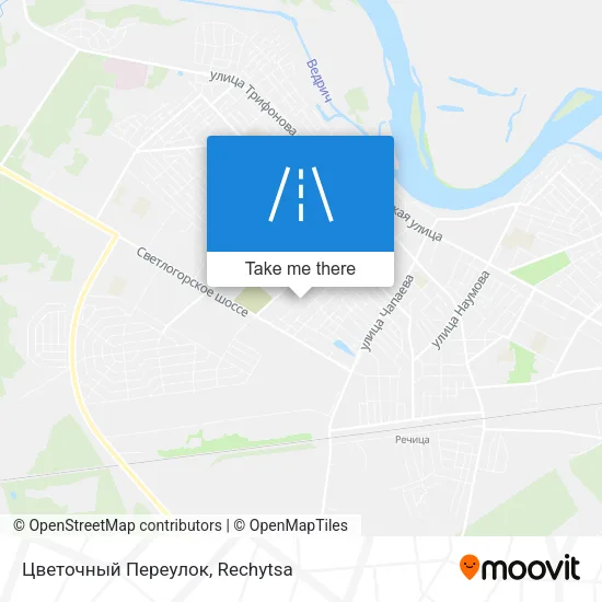 Цветочный Переулок map