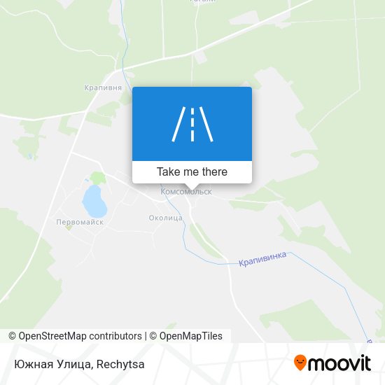 Южная Улица map