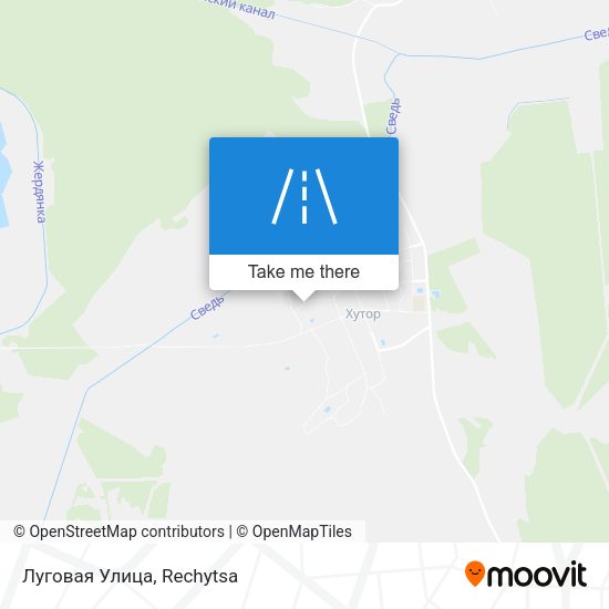 Луговая Улица map