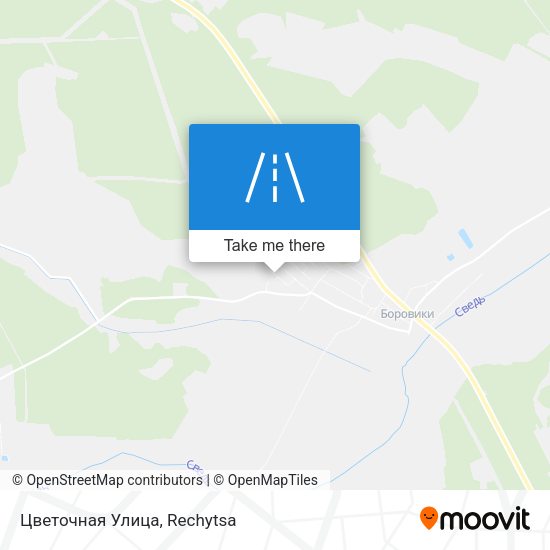 Цветочная Улица map