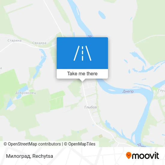 Милоград map