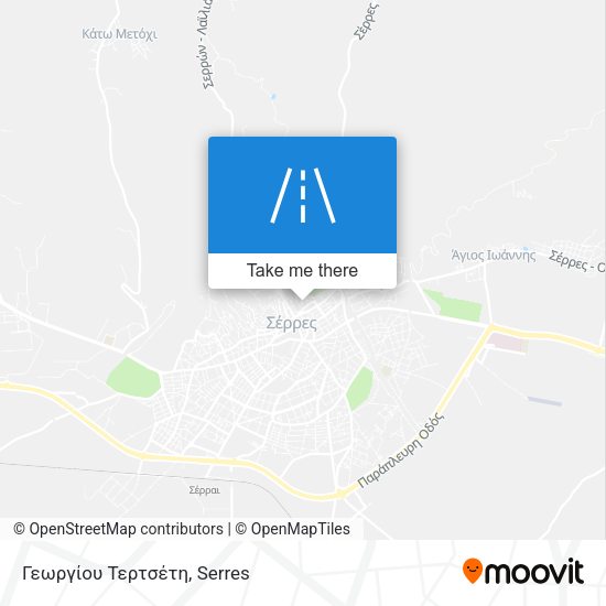 Γεωργίου Τερτσέτη map