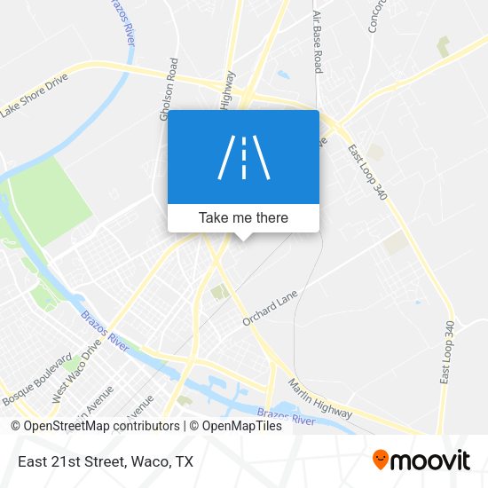 Mapa de East 21st Street