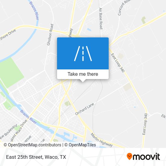 Mapa de East 25th Street