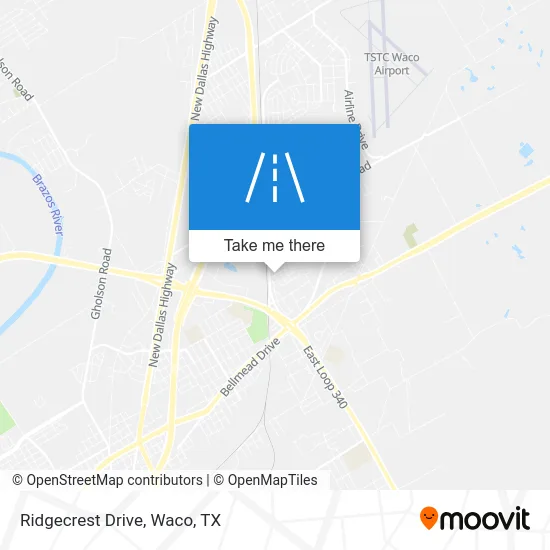 Ridgecrest Drive map