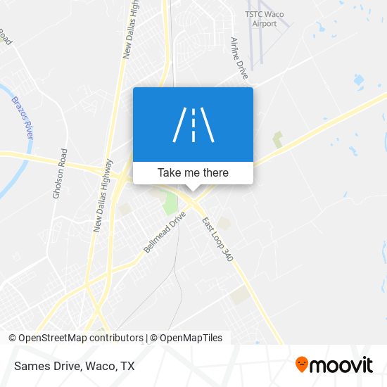 Sames Drive map