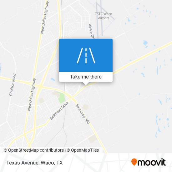 Texas Avenue map