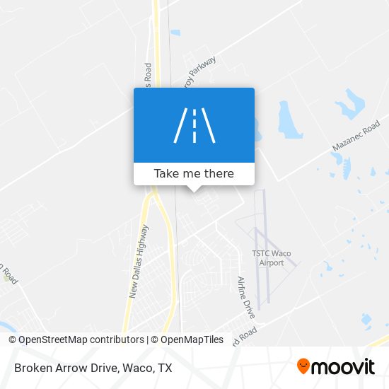 Mapa de Broken Arrow Drive