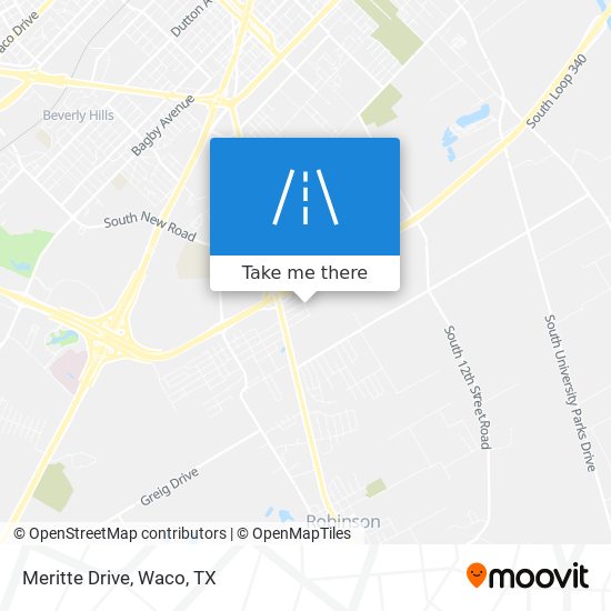 Meritte Drive map