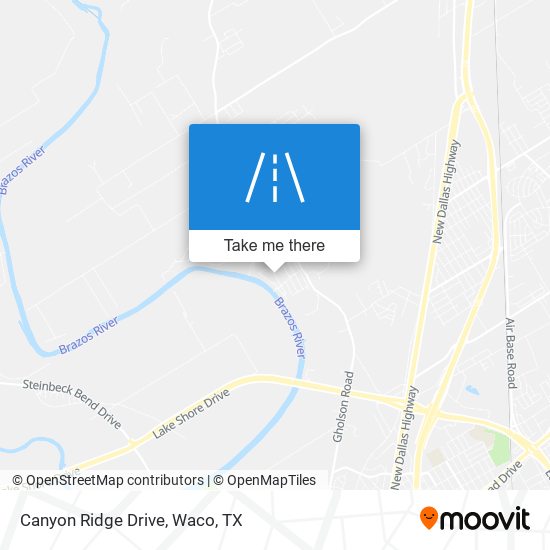 Canyon Ridge Drive map
