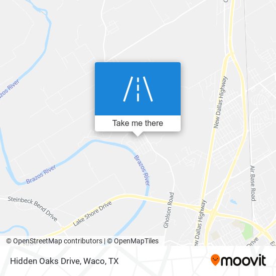Mapa de Hidden Oaks Drive