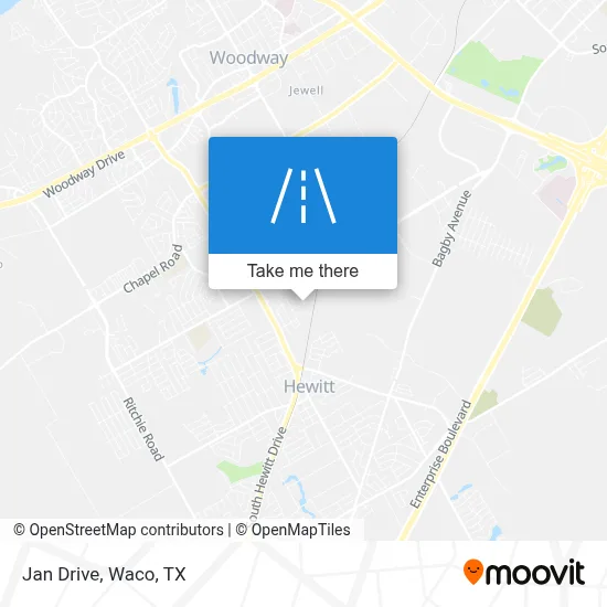 Jan Drive map