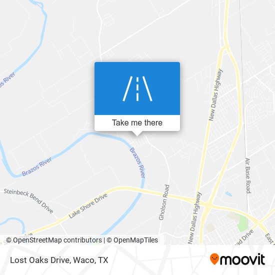 Lost Oaks Drive map
