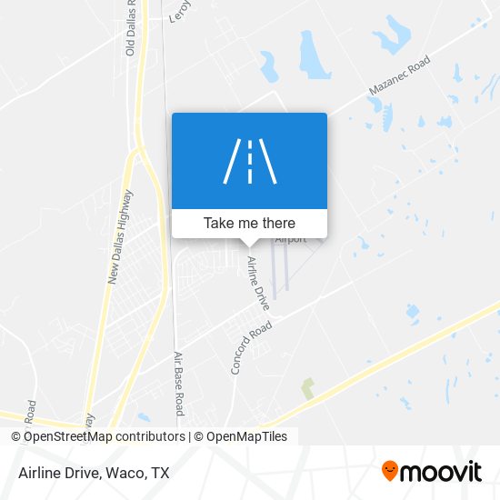 Airline Drive map