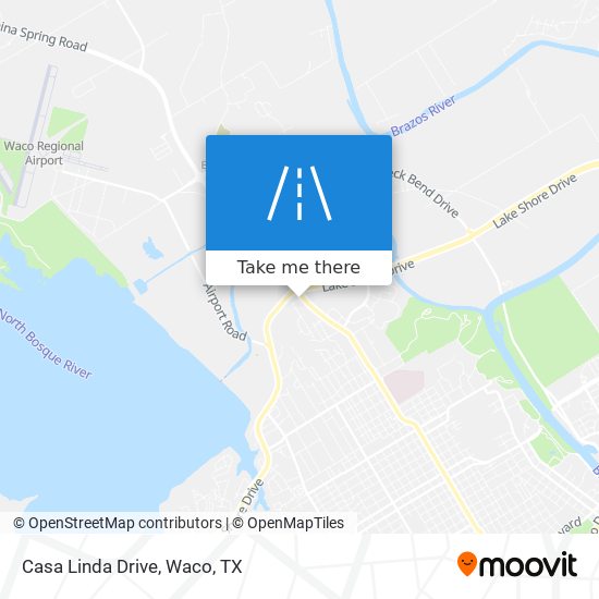 Casa Linda Drive map