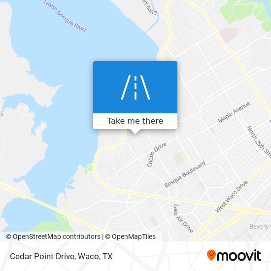 Mapa de Cedar Point Drive