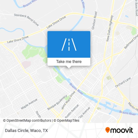Mapa de Dallas Circle