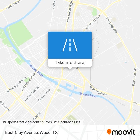 East Clay Avenue map