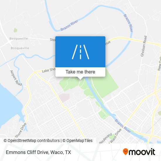 Emmons Cliff Drive map
