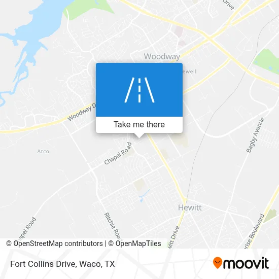 Fort Collins Drive map