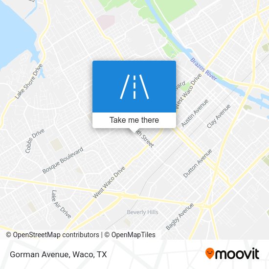 Mapa de Gorman Avenue