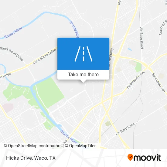 Hicks Drive map