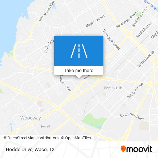 Hodde Drive map